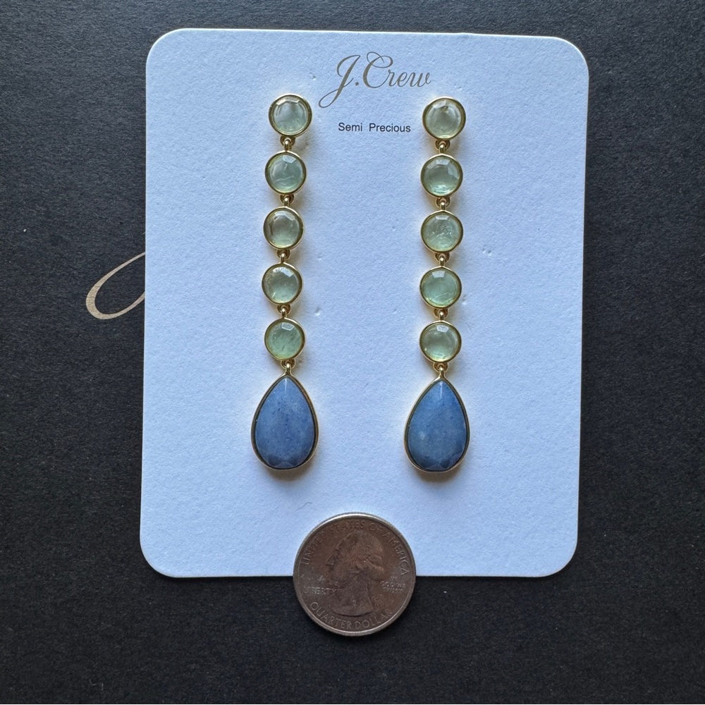 J. Crew Mixed-stone drop earrings - Picture 4 of 6